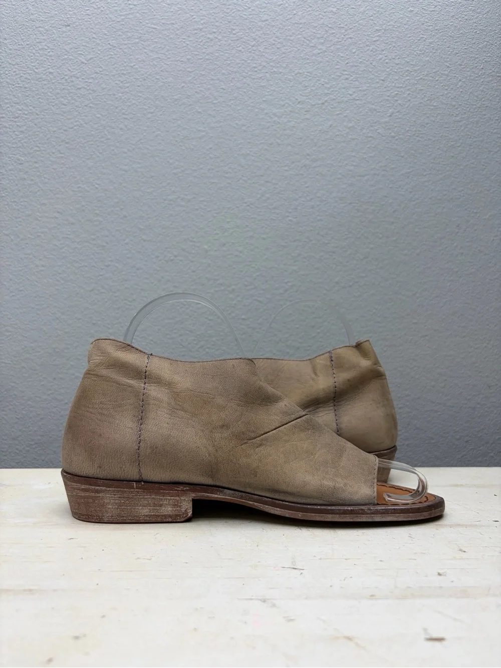 Free People Brown Leather Mont Black Sandals Size 35